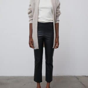 By Malene Birger Florentina Leather Trousers Black