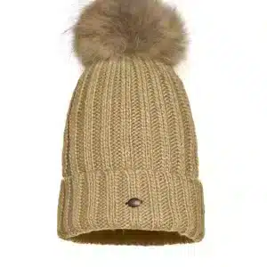 Goldbergh Una Beanie Real Raccoon Fur Latte