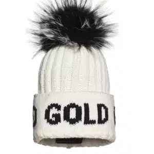 Goldbergh Hodd Beanie Real Raccoon White