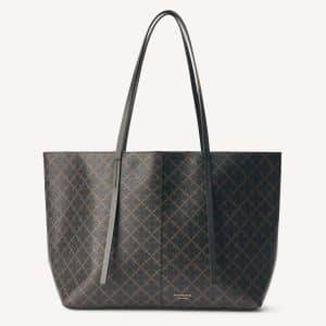 By Malene Birger Abigail printed tote bag Chocolate