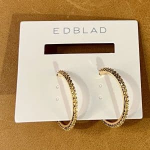 Edblad Earrings Tinsel Thin Creoles S Gold