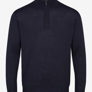 Sand Ibro 1/2 Zip Knit Dark Navy Blue