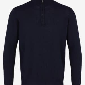 Sand Ibro 1/2 Zip Knit Black