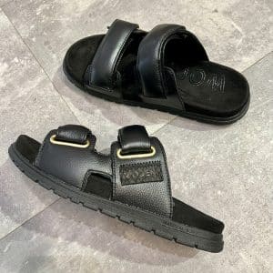 Woden Lisa Leather Sandal Black