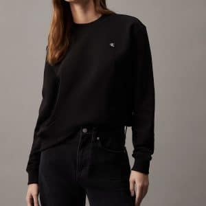 Calvin Klein Terry Badge Sweatshirt Ck Black