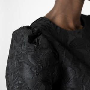 Sand Felica Brocade Dress Black
