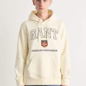 Gant Graphic Hoodie White