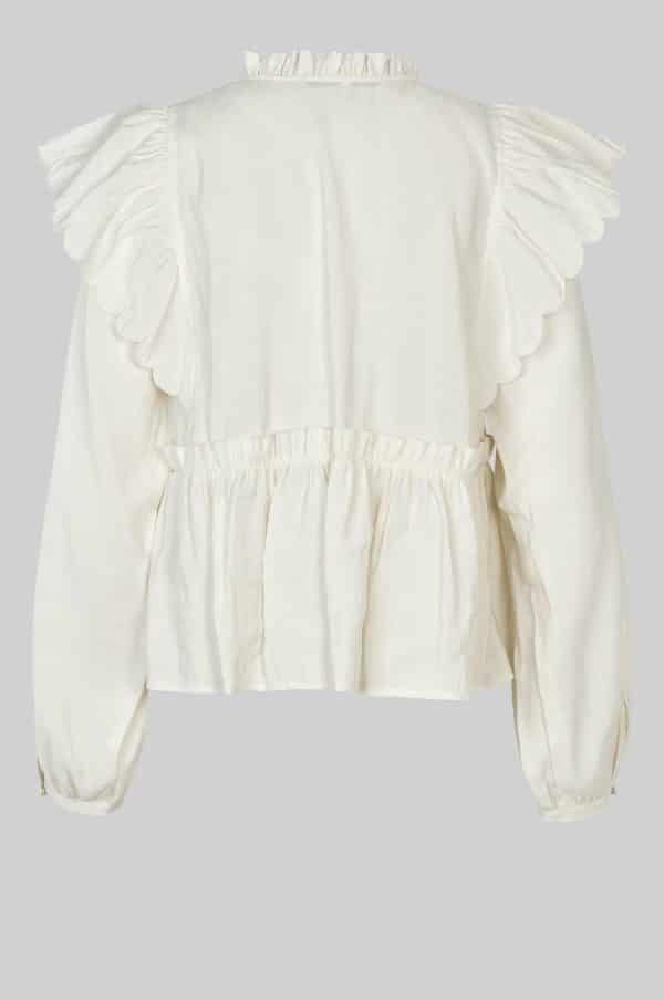 Second Female Terra Frill Blouse White - Image 3