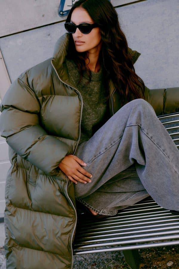 Second Female Riya Long Puffer Jacket Beluga