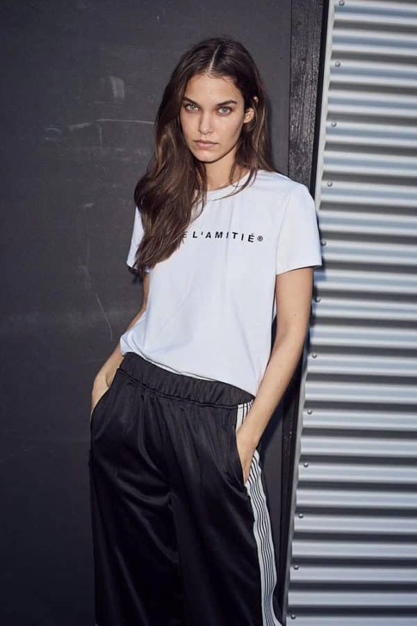 HAUTE L’AMITIÉ Rub Logo Tee White