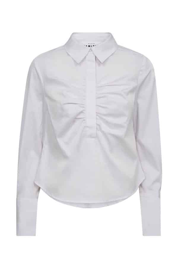 HAUTE L’AMITIÉ Pure Placket Shirt White - Bild 2