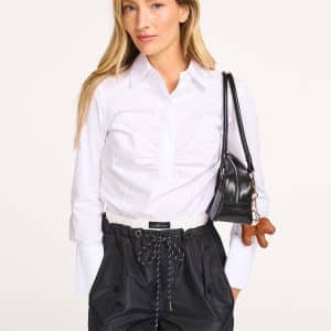 HAUTE L’AMITIÉ Pure Placket Shirt White