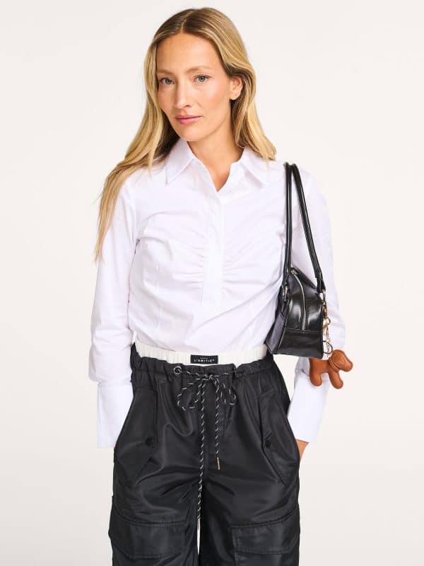 HAUTE L’AMITIÉ Pure Placket Shirt White