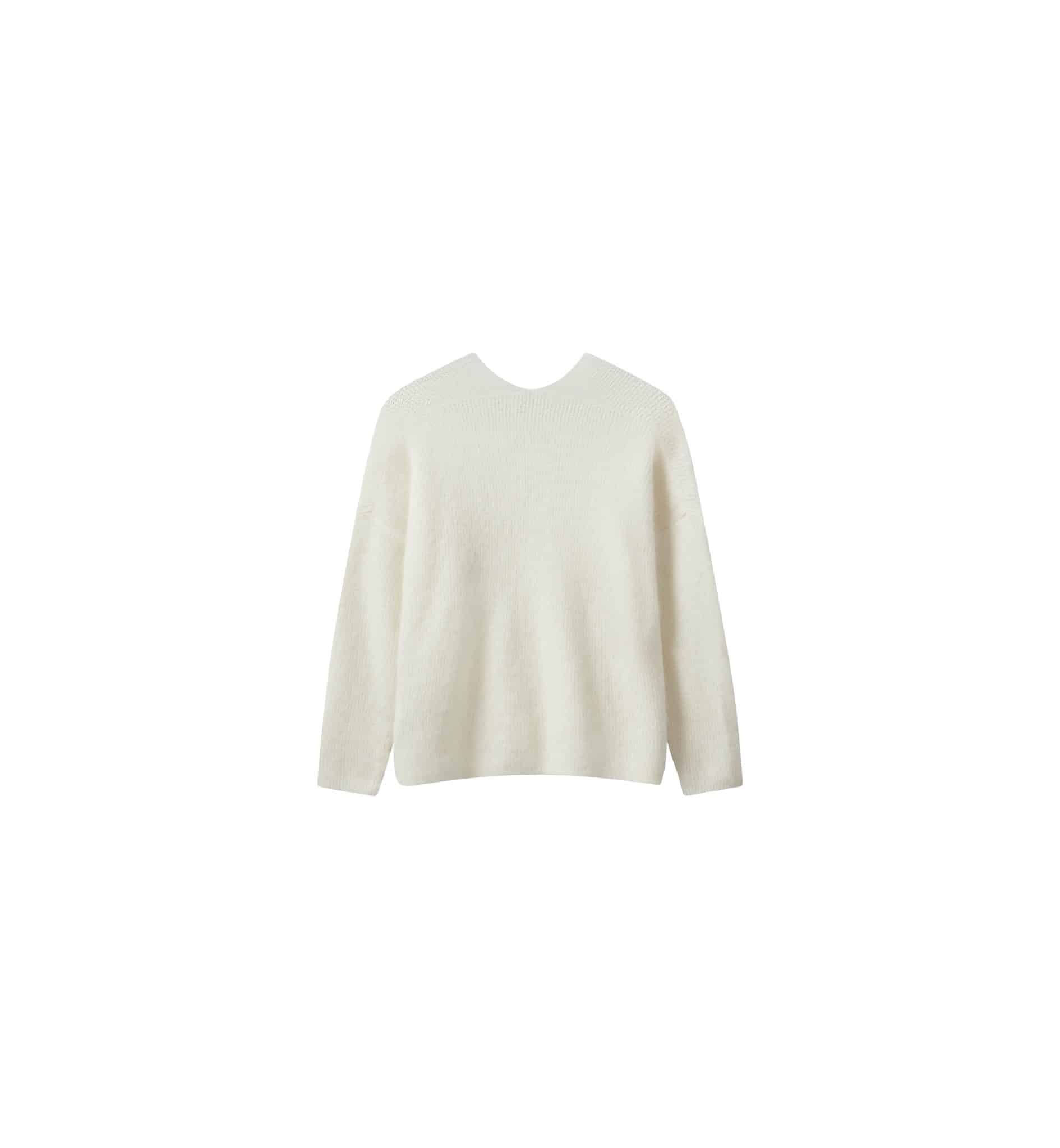 Mos Mosh MMThora V-Neck Knit Ecru - Bild 4