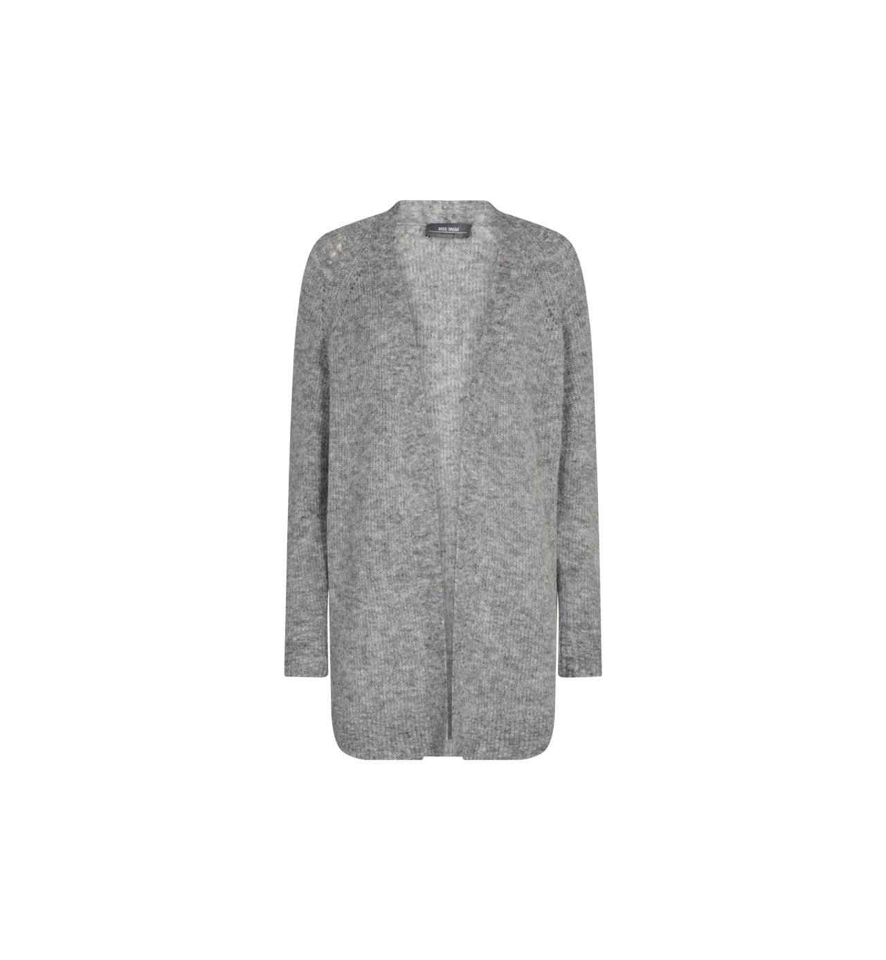 Mos Mosh MMThora Long Cardigan Grey Melange - Bild 3