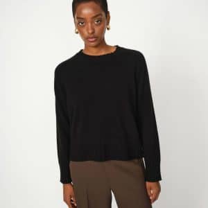 Mos Mosh MMZari Cashmere Crewneck Knit Black