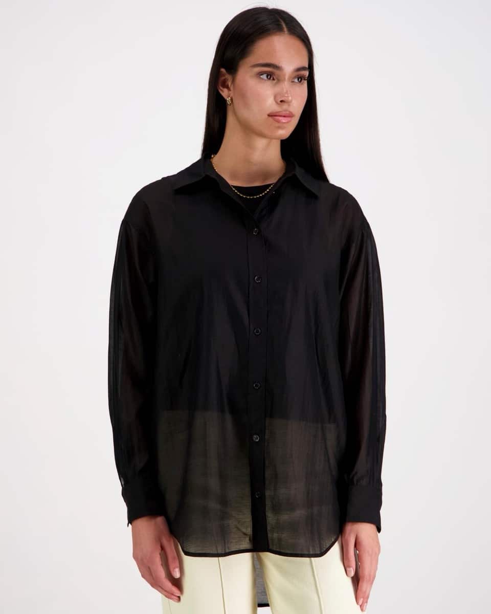 Mos Mosh MMDanika Shear Shirt Black - Bild 3
