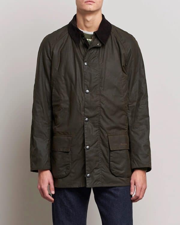Barbour Bristol Wax Jacket Olive - Image 2