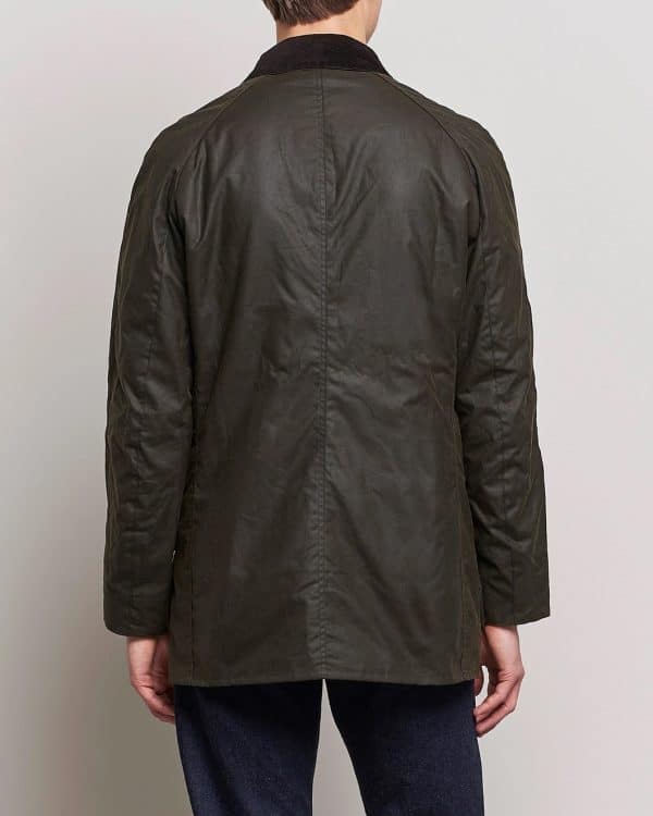 Barbour Bristol Wax Jacket Olive - Image 5