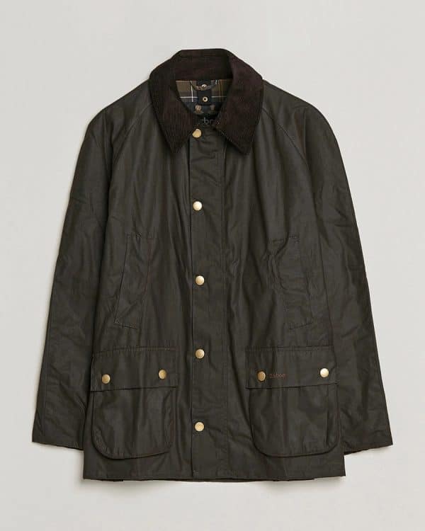 Barbour Ashby Wax Jacket Olive - Image 3