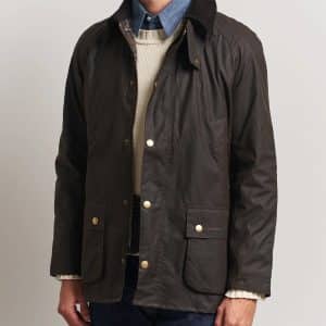 Barbour Ashby Wax Jacket Olive