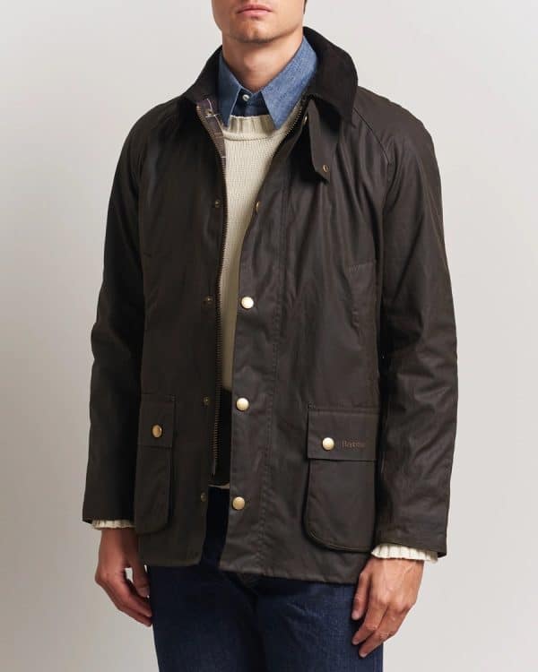 Barbour Ashby Wax Jacket Olive