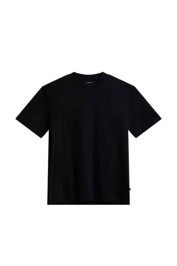 J.Lindeberg Ace Mock Neck T-Shirt Black - Image 4