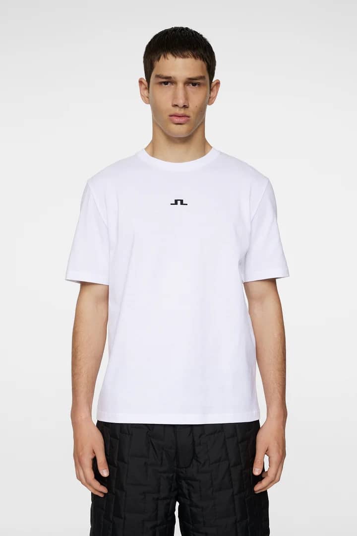 J.Lindeberg Parcie Logo Tee White - Image 2