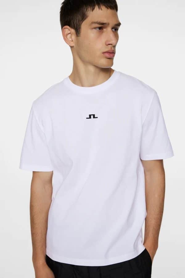 J.Lindeberg Parcie Logo Tee White - Image 5