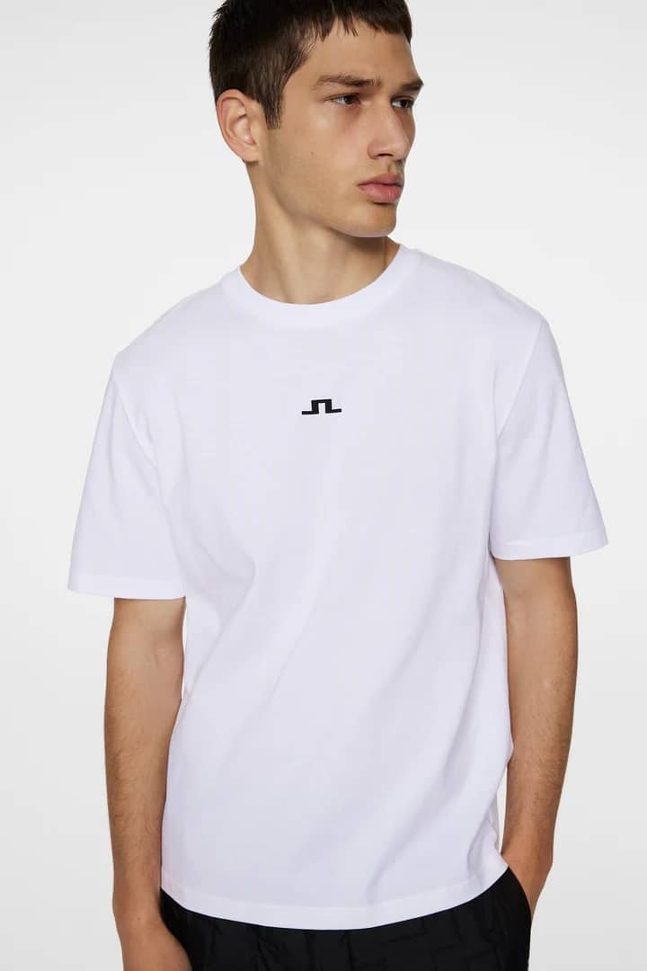 J.Lindeberg Parcie Logo Tee White - Image 5