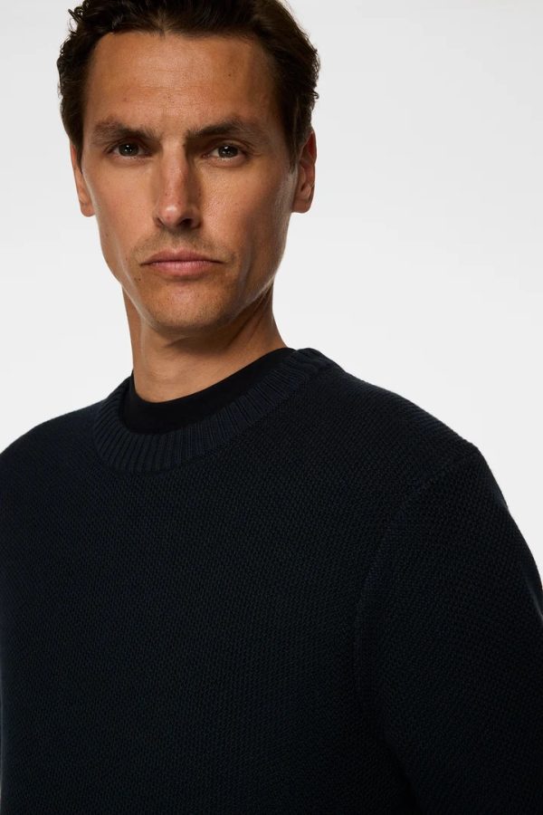 J.Lindeberg Oliver Structure Sweater Navy - Image 5