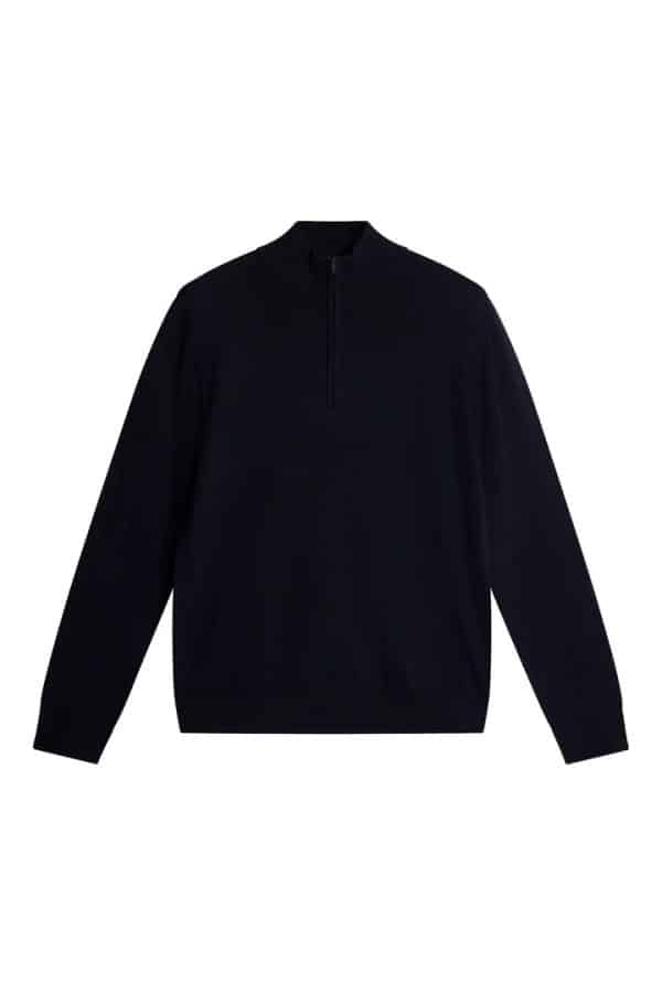 J.Lindeberg Kiyan Merino Quarter Zip Navy - Image 4