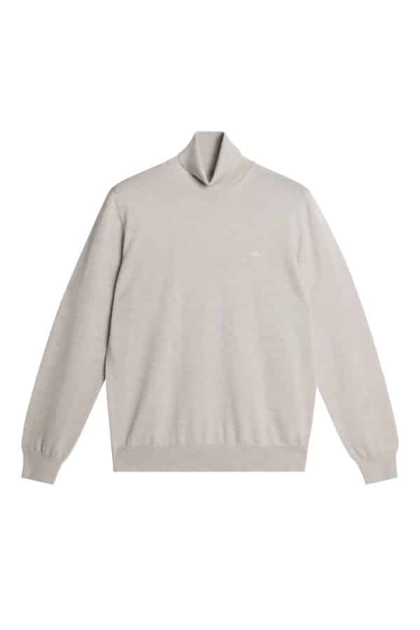 J.Lindeberg Kaden Merino Turtle Neck Moonbeam Melange - Image 6