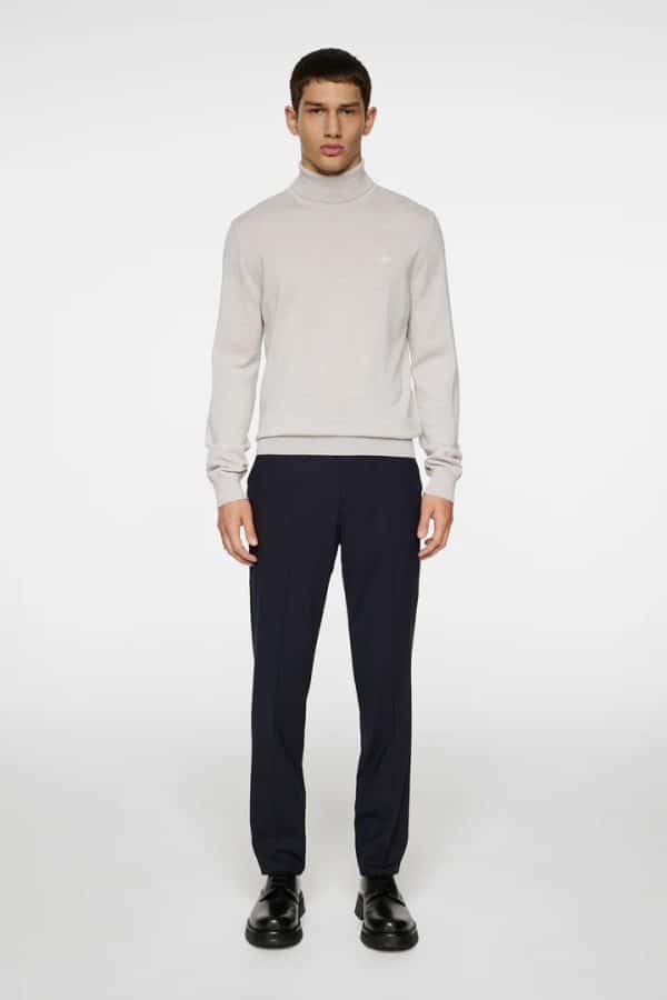J.Lindeberg Kaden Merino Turtle Neck Moonbeam Melange