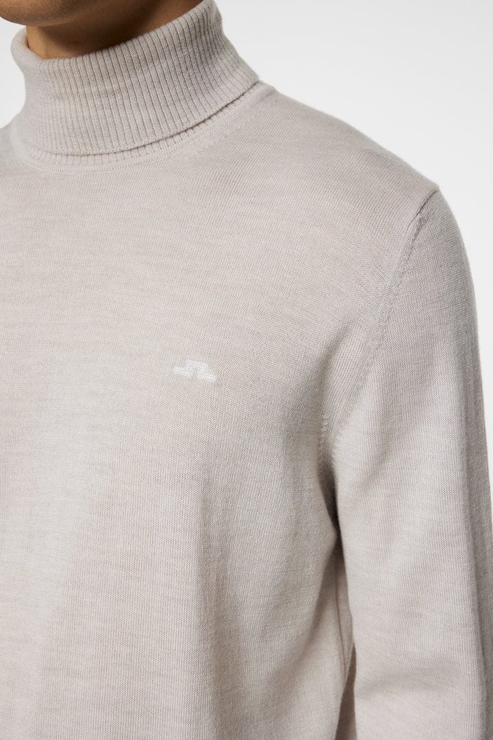 J.Lindeberg Kaden Merino Turtle Neck Moonbeam Melange - Image 5
