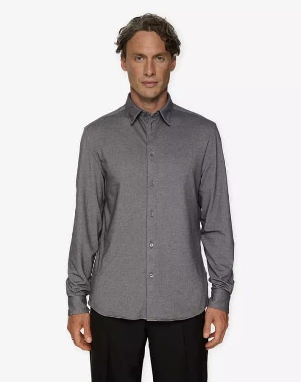 J.Lindeberg Marlon Pique Jersey Shirt Asphalt