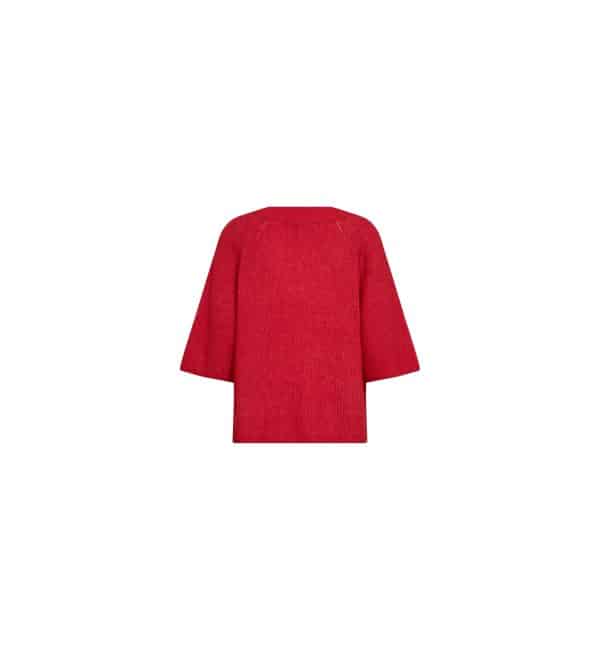 Mos Mosh MMTaci ¾ V-neck Knit Chinese Red - Bild 2