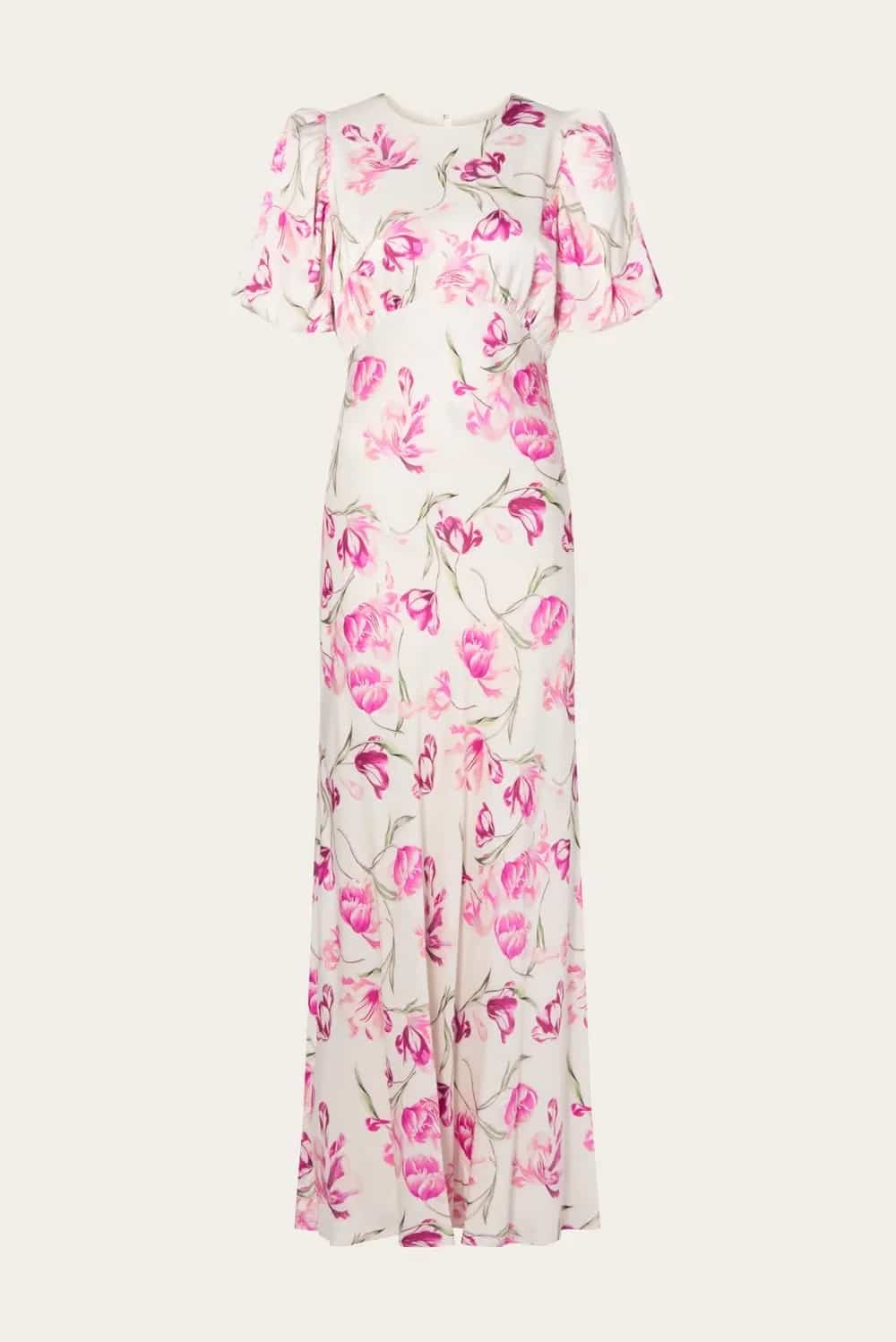 MALINA Freja Pouf Sleeve Maxi dress Tulip Pink - Image 2
