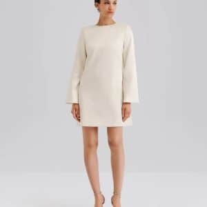 MALINA Elna Bow Detailed Mini Dress Vanilla