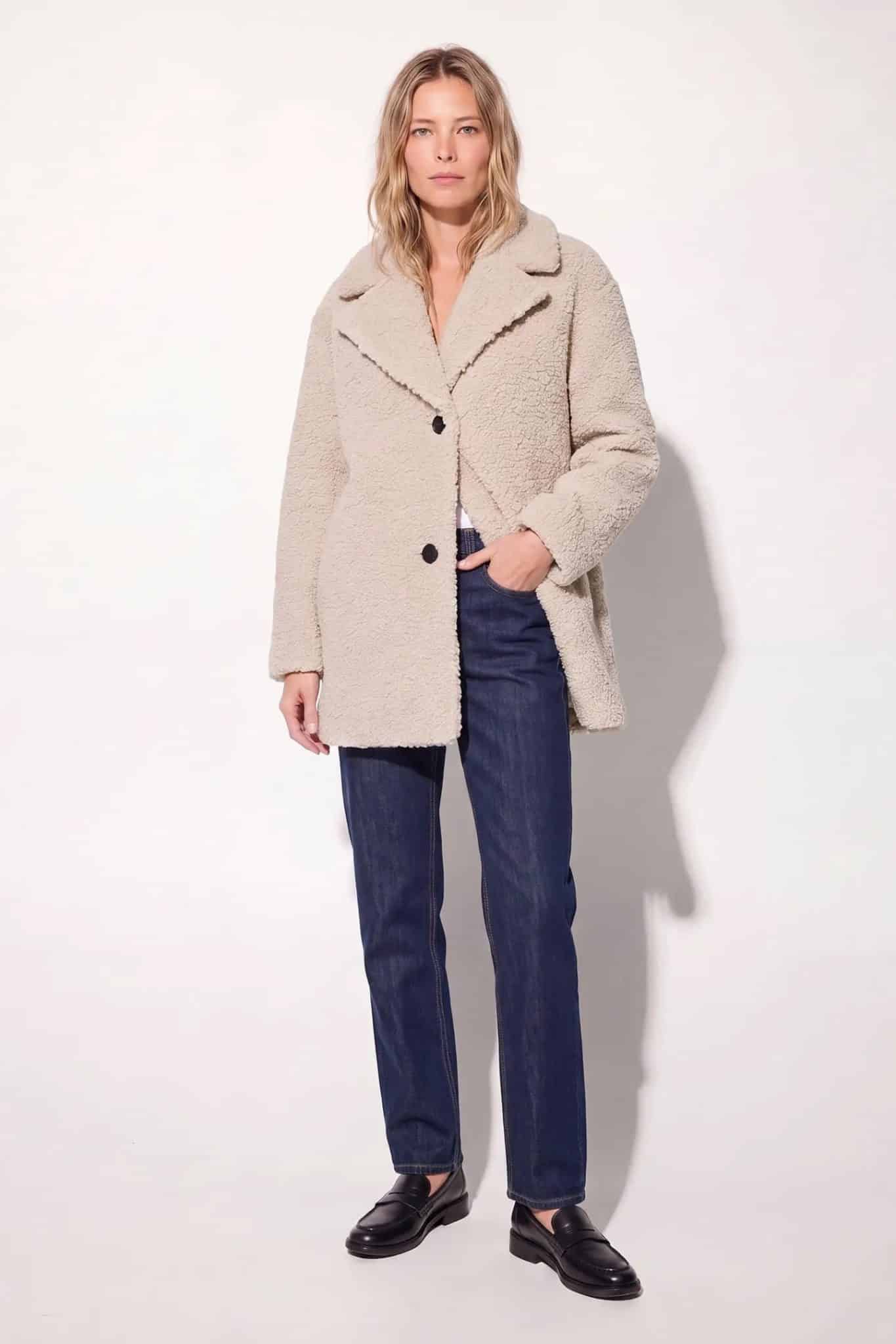 ROCKANDBLUE VERA COAT IVORY BEIGE