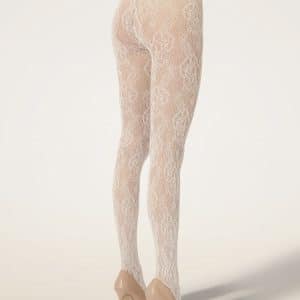 Wolford Infinite Rose Net Whipped Cream