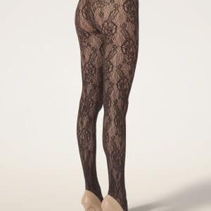 Wolford Infinite Rose Net Dark Wood