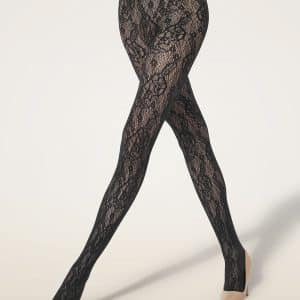 Wolford Infinite Rose Net Black